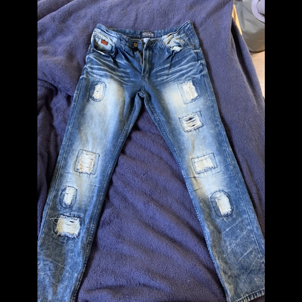 Mens Parish Nation Distressed Jeans Size 34